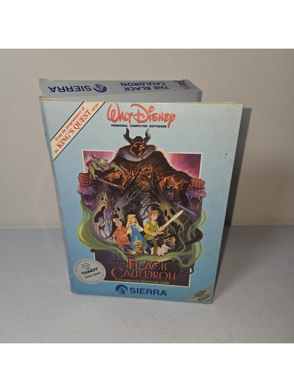 VTG Sierra Walt Disney The Black Cauldron Apple IIe IIc PC Game 2 Disks 1985